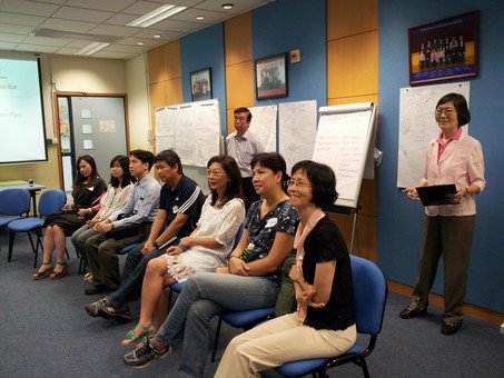 Ms. Vivien Pau conducted a debriefing session for the mentors on 2 June, 2012