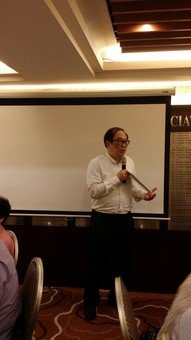 Mr. Tai Hay-lap delivering his speech	