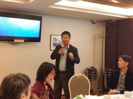 Mr. Yeung Pak Sing delivering his speech