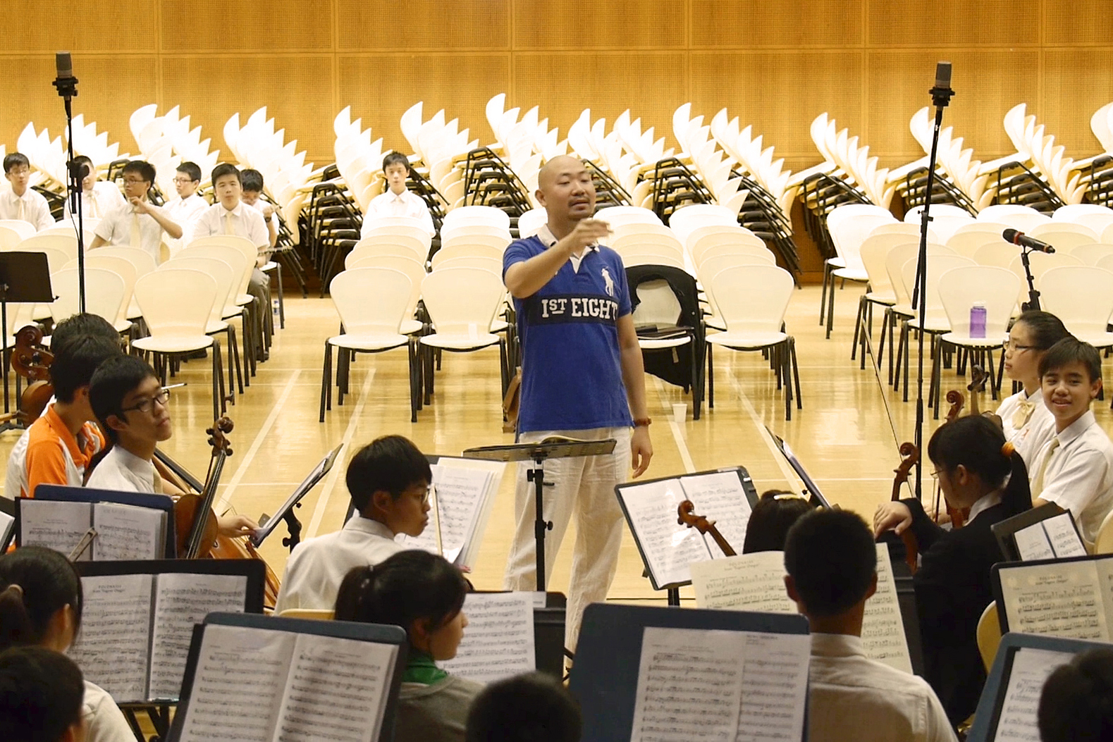 Mr. Chiang instructing our orchestra members