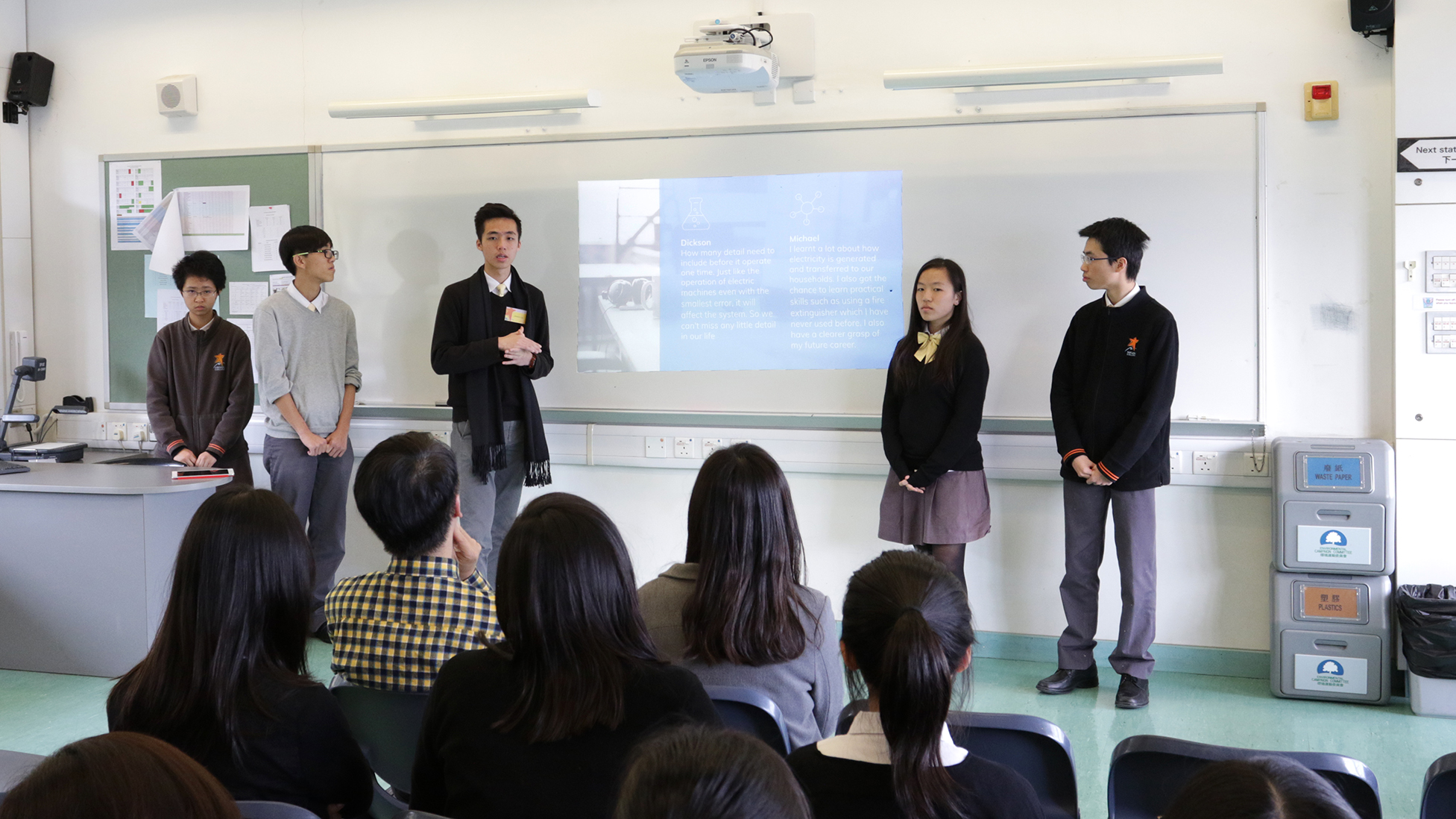 Students wrapped up the programme with a presentation summarizing their progress to their mentors and the S4 students.